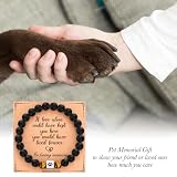 CYZCYZ Pet Memorial Gifts for Dogs Loss of Dog Sympathy Gift Bracelet for Men Women Who Loss of Beloved Dog Cat A06
