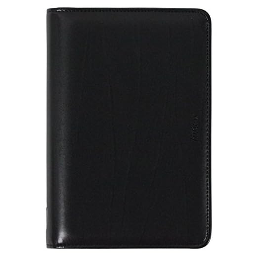 Filofax Metropol Personal Organiser für Papier (35 x 171 mm, mit Reißverschluss), schwarz