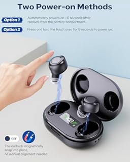 Amplificatore acustico ricaricabile – 3,2 g vestibilità leggera, suono chiaro con riduzione del rumore, uso 35 ore più potenza extra 350 ore, comandi touch e custodia di ricarica LED (bianco)