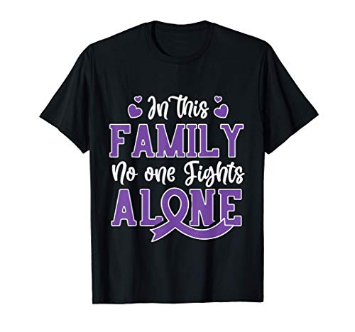 Epilepsie Kampf Purple Awareness Ribbon Epilepsie Unterstütz T-Shirt