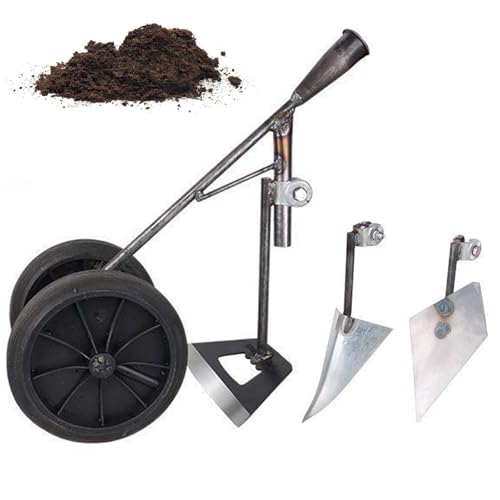 YXHGNNS Manual Garden Twist Tiller, 3 in 1 Heavy Duty Gardening Tools Durable Garden Tiller for Ridging Weeding Digging Loosening Edging Soil