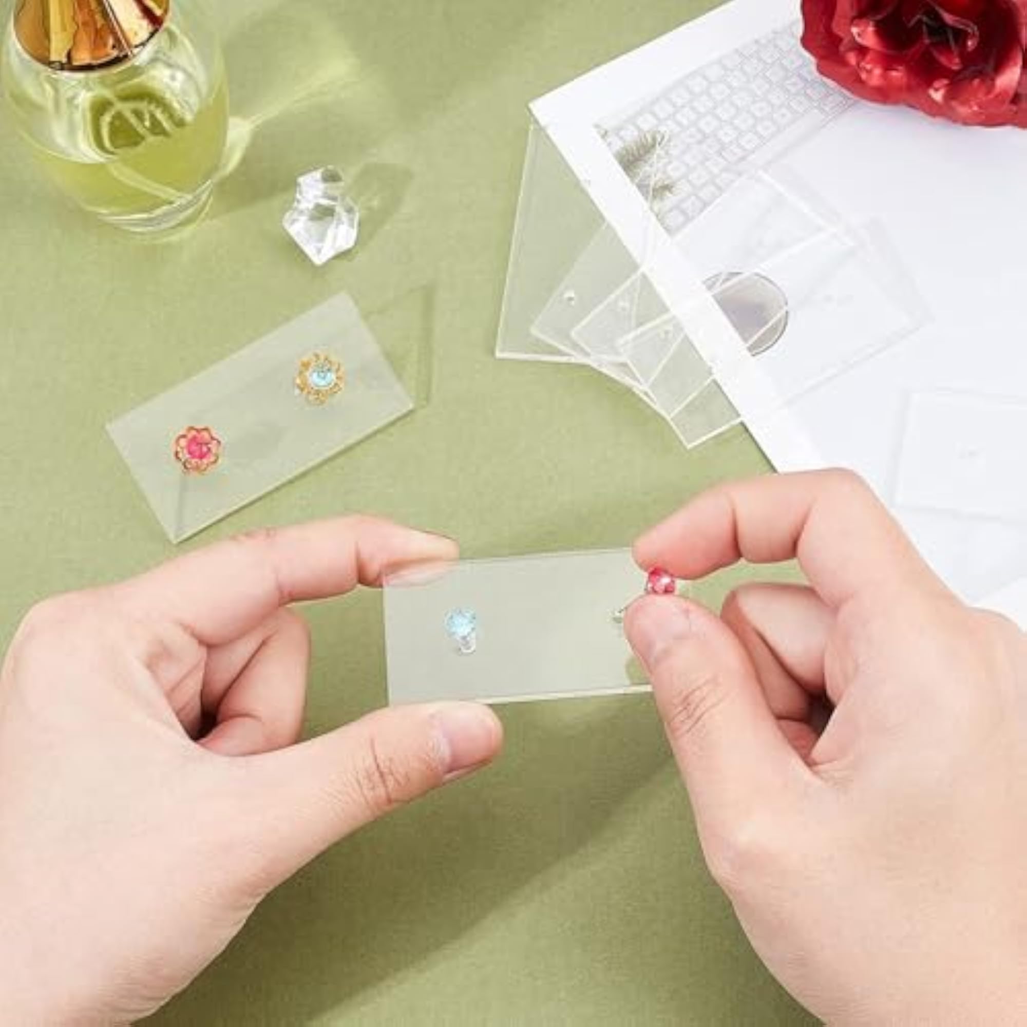 Earring Display Cards Rectangle Acrylic Holder