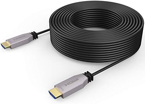 NIUBB Fiber HDMI Cable 100ft 4K@60Hz,Fiber Optical HDMI 2.0b Cable Supports 18.2Gbps,HDR10,ARC,HDCP2.2,3D,Subsampling 4:4:4/4:2:2/4:2:0 Slim and Flexible.