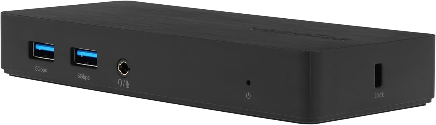 VisionTek USB Docking Station with HDMI, DP, VGA, USB, Audio, Ethernet