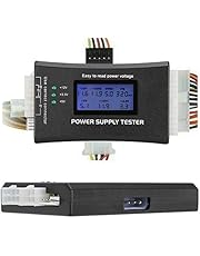 ATX Power Supply Tester, 20/24 4/6/8 Pin Computer Host Inspection and Maintenance Tester Tool, with Buzzer and LCD Display, for ATX, ITX, BTX, PCI E, SATA, HDD