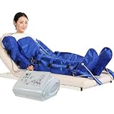 UIBAO Pressoterapia Linfodrenaggio Professionale 16 Camere d'Aria Macchinario per Casa, Tuta Snellente Ad Aria Compressa, Massaggiatore Portatile Braccia Gambe Addome