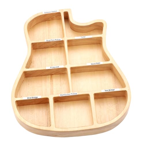 VICASKY 箱 ギターグッズオーガナイザー ピックホルダー ギターピックケース 男性向けのギターアイテム ギターパーツコンテナ ギターのもの ギターオーガナイザー ギターピック収納 木製