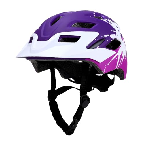 YOOXARMOR Fahrradhelm Kinder, Verstellbar Skaterhelm Reithelm für 3-5-8 Jungen und Mädchen Kinderfahrradhelm Leicht Einstellbar 50-59CM für Fahrrad Roller Skateboard Scooter