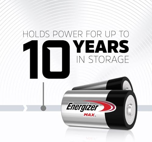 Image of Energizer MAX D Batteries, Premium Alkaline D Cell Batteries, Long-Lasting Power and Protection for Your Everyday Devices!