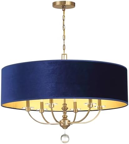 Minka Lavery 3487-923 Van Noord Pendant, 6 B10.5 E12 Socket(s), Oxidized Aged Brass (Bulbs Not Included)