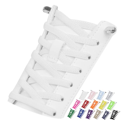 Puzeam 2 Pairs Elastic Shoe Laces for Sneakers, No Tie