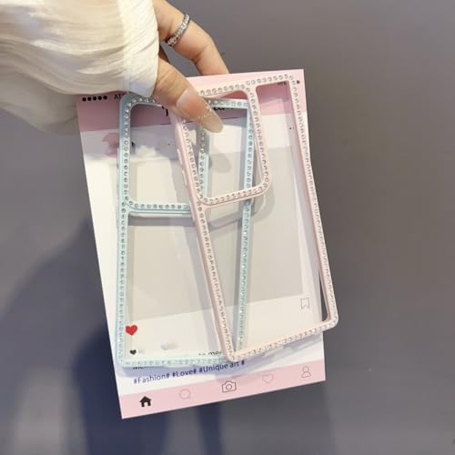 Coque de luxe rose pour Samsung S23 Ultra avec diamants, le cadeau chic idéal