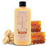 TAYJOS PROFESSIONAL Conditioner Banana & Honey – Banana Hair Conditioner with Keratin for Dry Damaged Hair – Nourishing Protein Conditioner – Deep Conditioner for Hair – 16.9 fl oz
