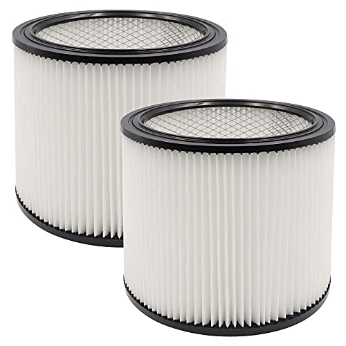 2 Pack Replacement Cartridge Filter Fit for shopvac 90304, 90350, 90333,903-04-00, 9030400,5 Gallon Up Wet/Dry Vacuum Cleaners
