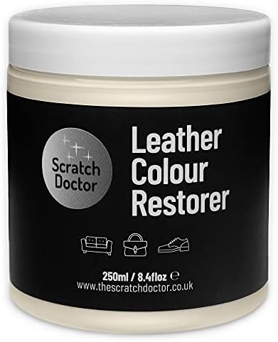 Scratch Doctor Leather Colour Restorer Easily Repair & Recolour Faded or Worn Leather Sofas Chairs Handbag Shoes Boots Saddle Equestrian Tack (Black, 50ml)