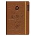 Christian Art Gifts Tan Faux Leather Journal | Be Still and Know - Psalm 46:10 | Flexcover Inspirational Notebook w/Elastic Closure 160 Lined Pages w/Scripture, 5.8 x 8.5 Inches