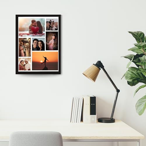 Image of Personalized Photo Frame 8x12 Inch | Custom Collage Photo Frame Gift for Birthday, Anniversary, Couple, Friends | Acrylic Sheet with MDF Back | Wall Decor Memory Frame (D-8)