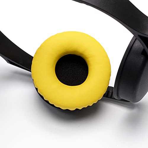 Image of Rainbow Color Ear Pads Headband Cushion Kits Compatible with Sennheiser HD25 HD250BT HD25-ll HD25S Il HMD25 Headphone Foam Covers (Yellow Sets)