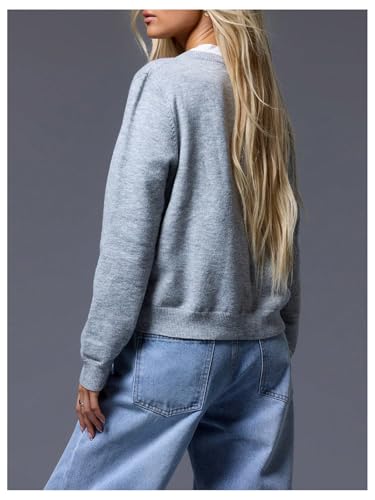 SOLY HUX Women's Lightweight Cardigans Long Sleeve Shirts Button Down Casual Sweater Tops2