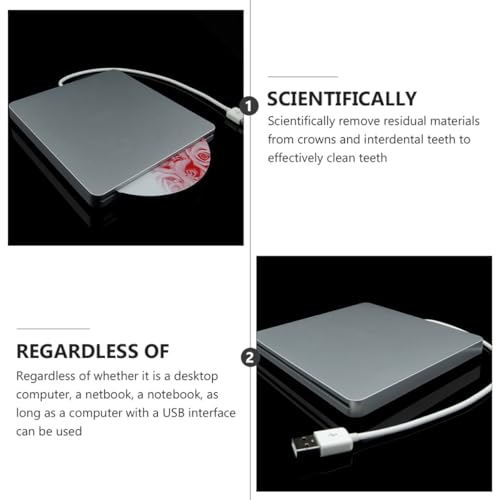 Operitacx USB 3.0 Lectora y Grabadora Externa DVD Plata miniatura 6
