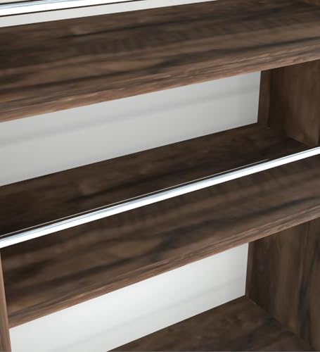 Image of SPECIALITY PANELS Kitchen Cabinet with 5 Open Shelves | Crockery Storage Cabinet | Space Organizer | Termites Resistance | Free Standing Wooden Cupboard for Kitchen Office Home | Walnut Brown Wood