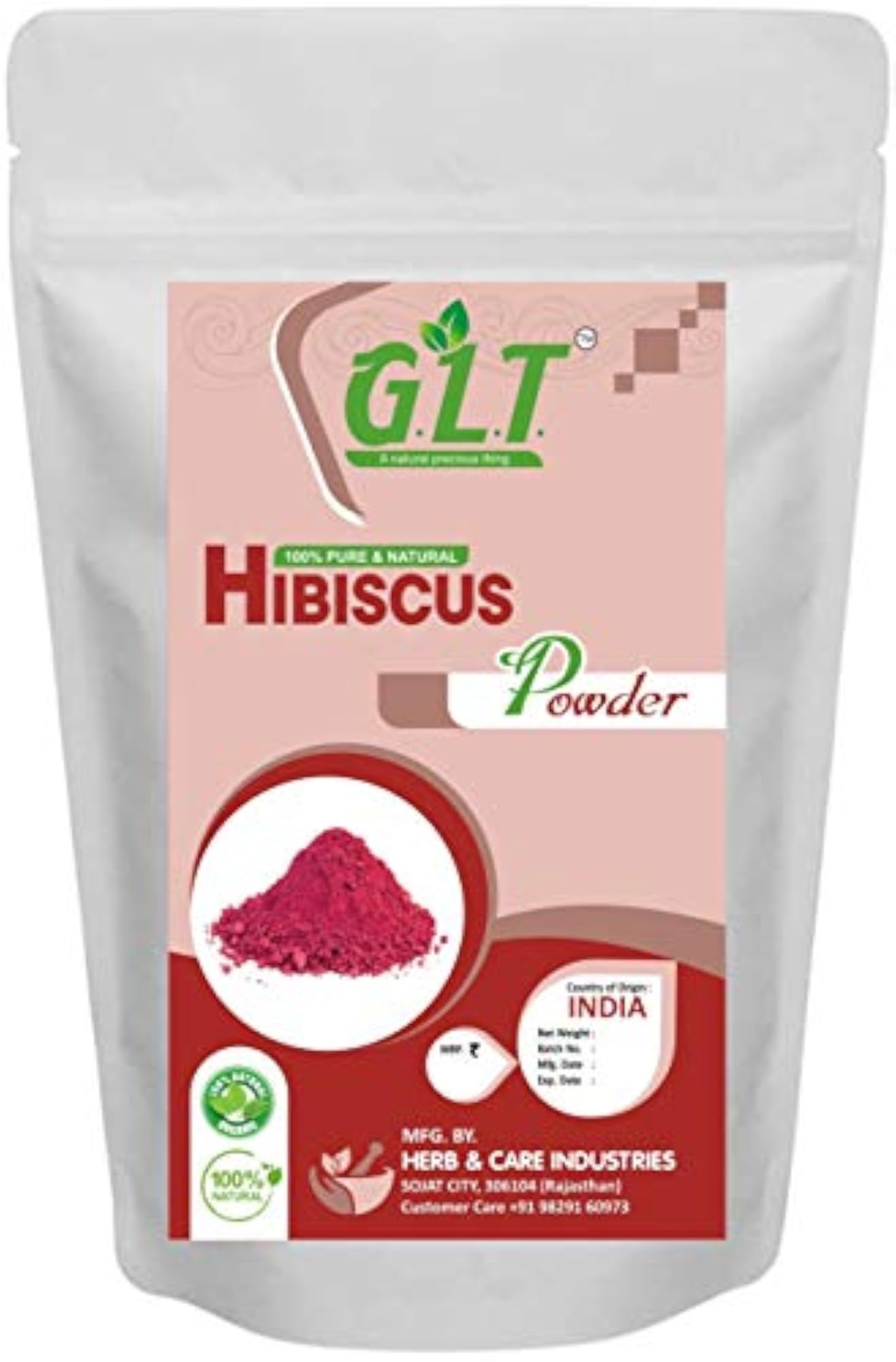Hibiscus Powder for Hair Improvement, 100 gm