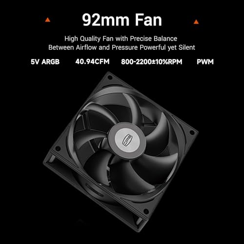 Image of PCCOOLER CPS R400 Air CPU Cooler, Next-Gen 4 Heatpipes Air Cooler, PWM 2200RPM 92mm Fan, 180W TDP CPU Air Cooler,for AMD AM4 /AM5 /Intel LGA 115X /1200 /1700 /18XX Black