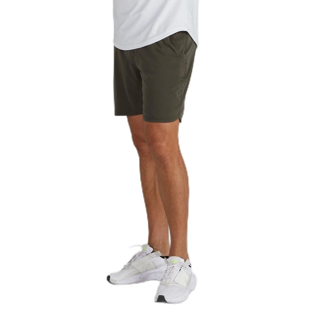 BYLT Men's Linered Active Short - Casual & Workout Shorts for Men with Drawstring - Lightweight Polyester & Spandex Fabric