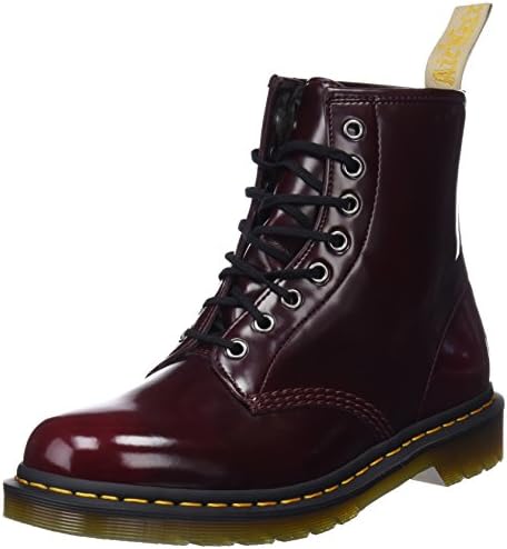Dr. Martens Vegan 1460 Lace Up Boots, Cherry Red, 8 Women/7 Men