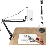 Drawing Projector, Art Projector Lamp for Tracing, Portable Projectors for Drawing, Smart Sketcher Projectors for Kids Adults, Draw Tracing Board DIY Sketch Painting Table Desk Tools, Projection Plot