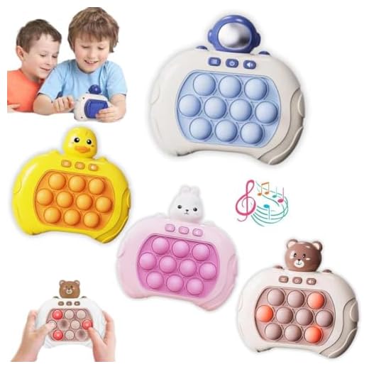 Pop It Eletrônico Fidget Brinquedo Interativo Jogo da Memória De Apertar Anti Stress Luzes Vermelha Moderno Urso Marrom (ASTRONAUTA)