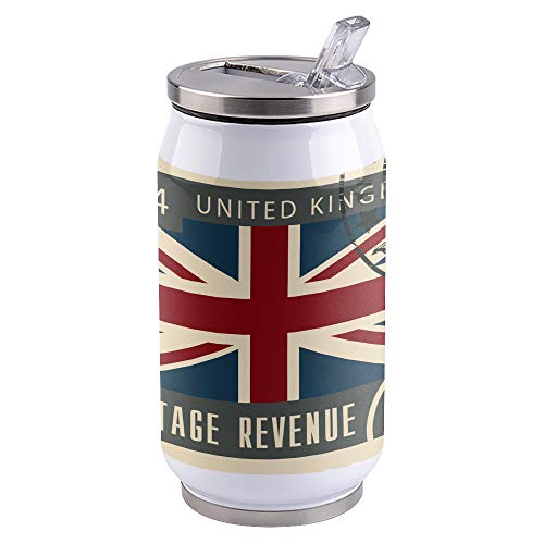 Water Bottle | Vacuum Insulated Stainless Steel Water Bottle 15oz | Vintage UK