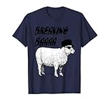 good sheep grandlife Good Sheep Breaking Baaa est un dessin au trait de style vintage d'un mouton portant des nuances sombres et un chapeau de tarte au porc. Un mélange laineux de hilarité produisant des rires baaad pour toute personne impliquée dans l'élevage de moutons et toute personne qui se démarque et ne suit pas la foule