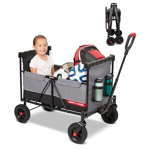 Radio Flyer The Beast MVP Wagon, Heavy Duty Kid & Cargo Folding Wagon, Collapsible Wagon Cart for Ages 1.5+