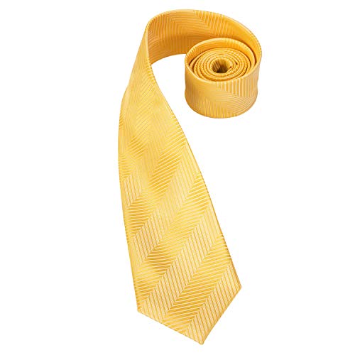 Image of Dubulle Mens Tie Set Solid Paisley Silk Striped Necktie for Men with Cufflinks Tie and Pocket Square