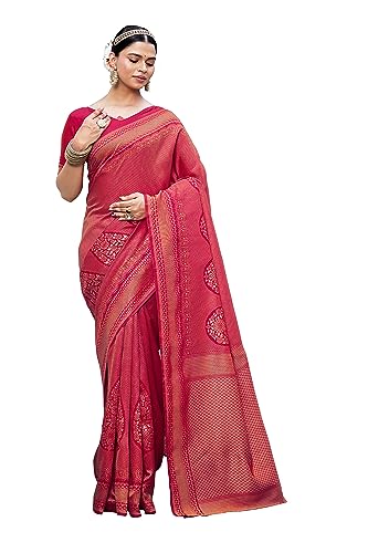 Image of Glory Sarees Women's Banarasi Silk Saree With Blouse Piece (Premium Silk107 Parent)