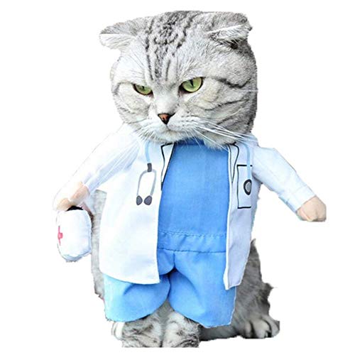 Disfraz de Doctor para Perro Talla L Halloween