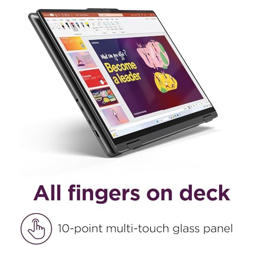 Lenovo Yoga 7i 2-in-1 Laptop, 16" FHD+ 2K Touchscreen Display, 12-core Intel Core Ultra 7 155U, 16GB LPDDR5X, 1TB SSD, Backlit KB, Fingerprint, Thunderbolt 4, Win 11 Home, Storm Grey, EAT 16GB USB Pen - Image 6