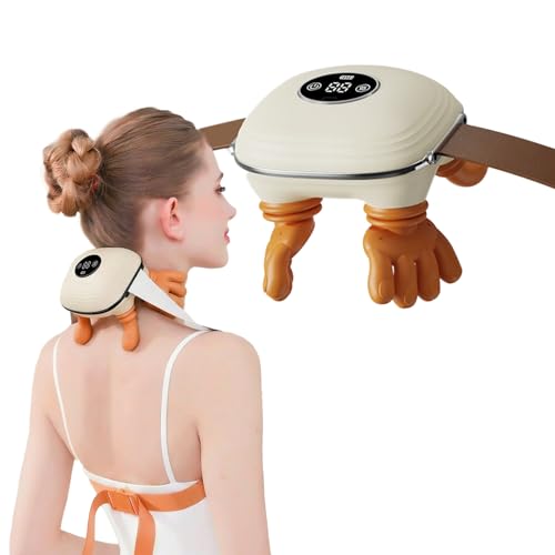 Masseur cervical électrique 4D à chaleur et intensité réglable