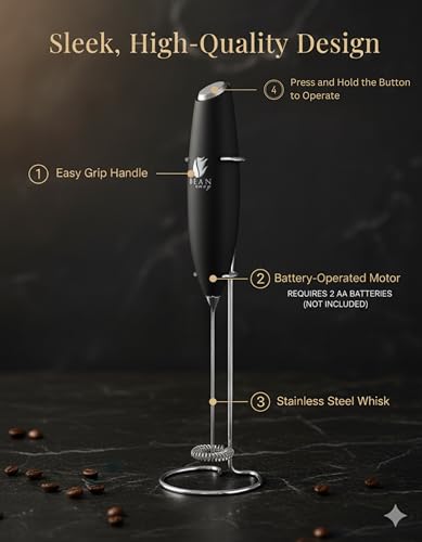 image for Bean Envy Milk Frother, Coffee Stirrers, Frother Wand, Milk Frother Ha