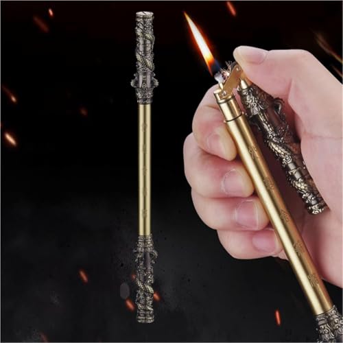 Encendedor de queroseno recargable con llama ajustable, un clásico de colección portátil 4