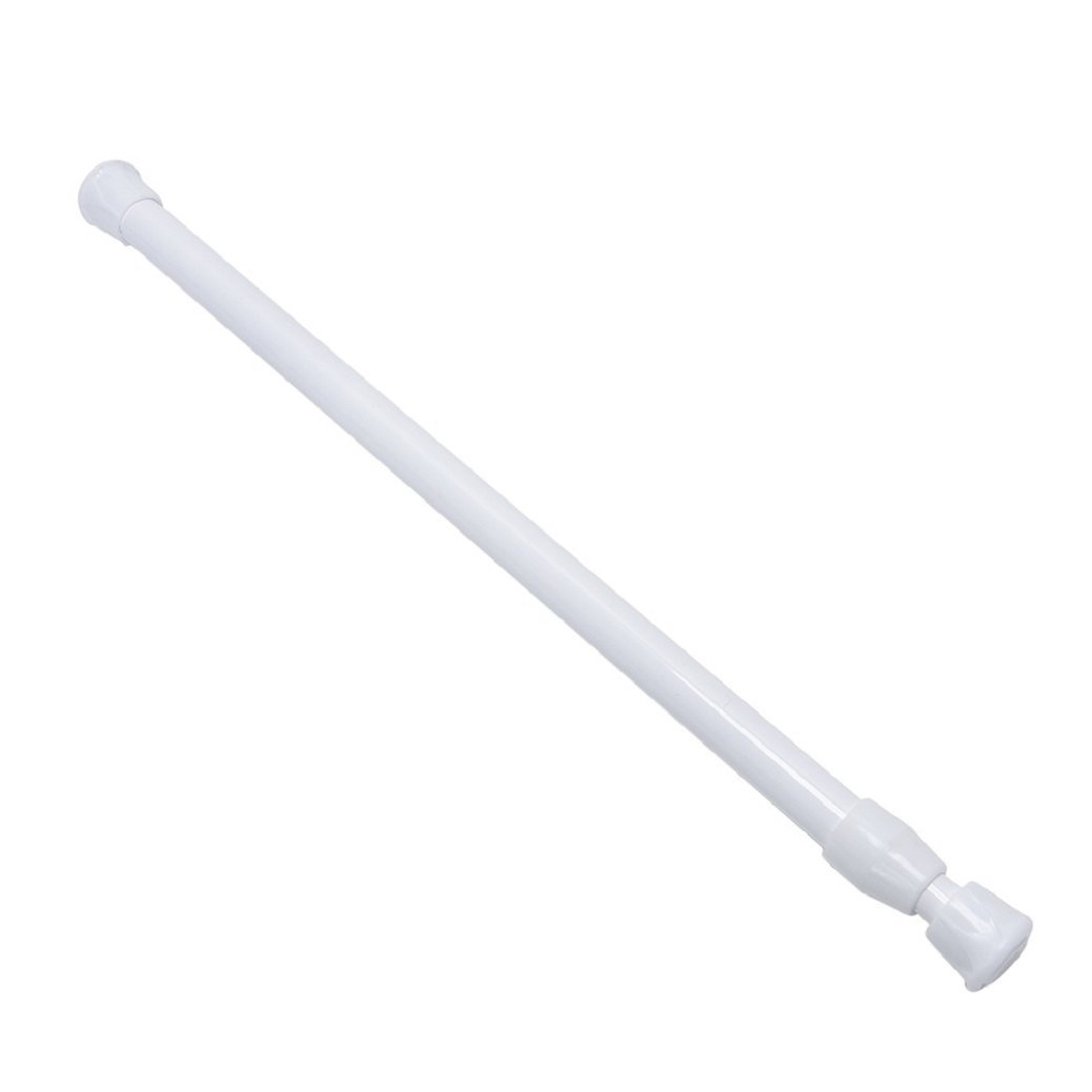 Gemini_mall White Gemini_mall® Aluminium Extendable Shower Curtain Tension Rod, 55-90Cm, For Net Curtains Or Lightweight Voiles