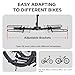 Young 2 Bike Rack Hitch Mount Foldable Platform Style, Bicycle Carrier for Cars SUVs Trucks Vans, 80 lbs. Capacity