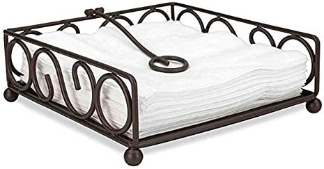Craftland Metal Napkin Stand Tissue Paper Towel Holder for Dining Table Décor Napkin Holder Dispenser for Kitchen Restaurant Hotel Office,Home Table Décor Item (Ring Tissue)
