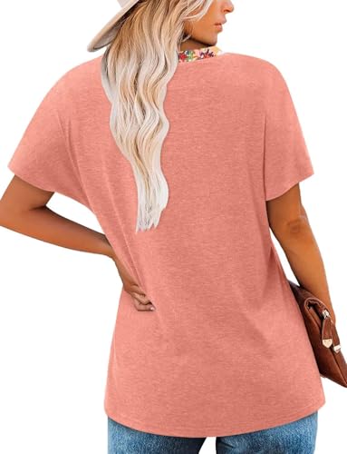 KISSMODA Summer Short Sleeve T Shirt Loose Fit Casual Dressy Women Top 2025 Trendy Ladies Fashion Blouses(S-3XL)