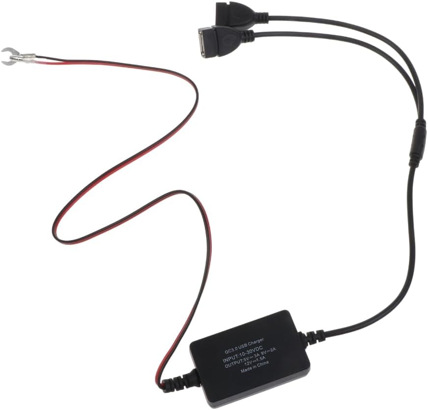 Dual USB QC3.0 Quick Phone Charging Charger 12/24V to 5V3A 9V 2A 12V 1.5A Buck Module DIY Accessories