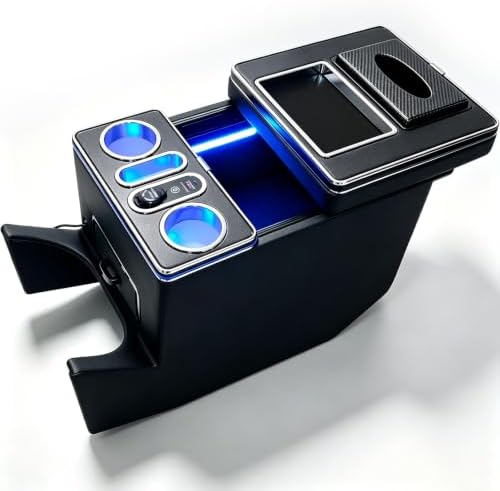 【Aufgerüstete Schnellladung】 Mittelkonsolen-Aufbewahrungsbox passend für Mercedes V-Klasse V220, V220d, V250 V250d V260 (Baureihe W447) Unterstützt PD- und QC-Schnellladeprotokoll