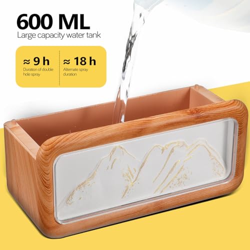 Humidificateur double brume silencieux et portable en bois - 4