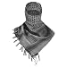 FREE SOLDIER 100% Cotton Military Shemagh Tactical Desert Keffiyeh Head Neck Scarf Arab Wrap with Tassel 43x43 inches(Gray)
