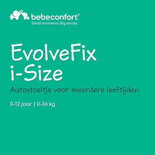 Bebeconfort EvolveFix i-Size, 360 Draaibare Autostoel, 0 - 12 jaar, 40 - 150 cm, ISOFIX Autostoel, 9 Hoofdsteunposities, 5 Ligposities, Zijdelingse Bescherming, Top Tether, Black Mist - Afbeelding 3